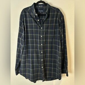 John Ashford Men's Plaid Shirt Size XL Tall
